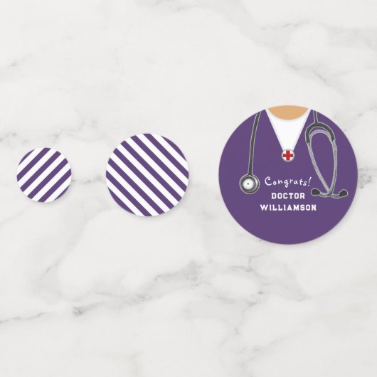 Ärztlicher Abschluss Konfetti (Rückseiten)