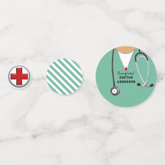 Ärztlicher Abschluss Konfetti (Rückseiten)