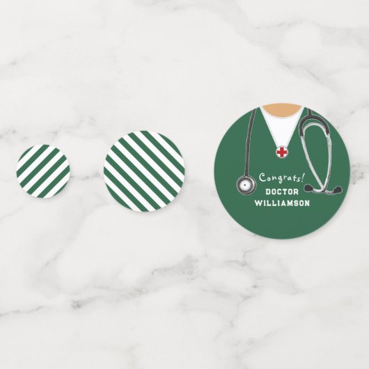 Ärztlicher Abschluss Konfetti (Rückseiten)