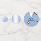 Ärztlicher Abschluss Konfetti (Vorderseiten)