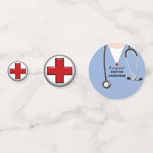 Ärztlicher Abschluss Konfetti (Rückseiten)