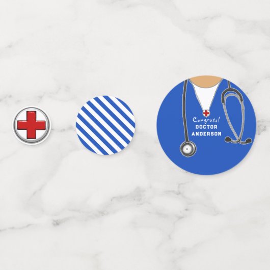 Ärztlicher Abschluss Konfetti (Rückseiten)