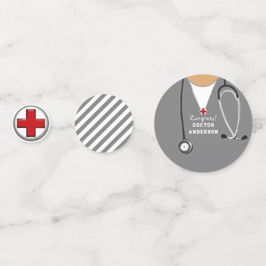 Ärztlicher Abschluss Konfetti (Rückseiten)