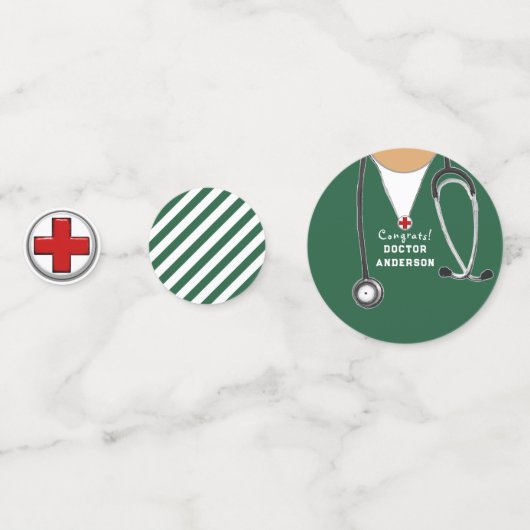 Ärztlicher Abschluss Konfetti (Vorderseiten)