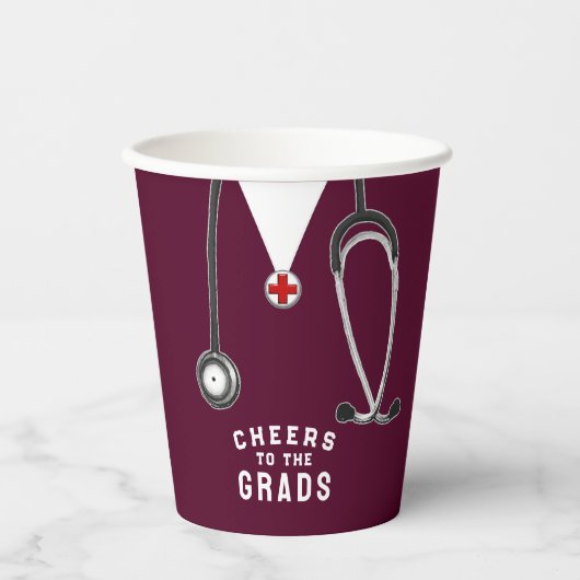 Ärztlicher Abschluss Pappbecher (Vorderseite)