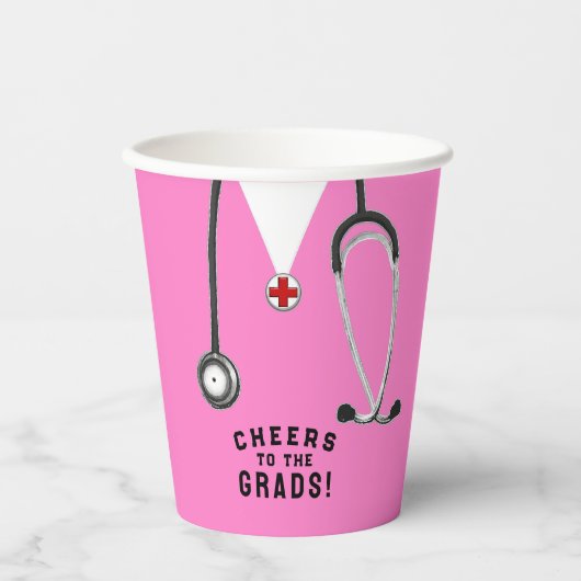 Ärztlicher Abschluss Pappbecher (Vorderseite)