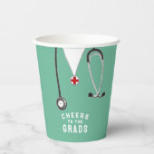 Ärztlicher Abschluss Pappbecher (Vorderseite)