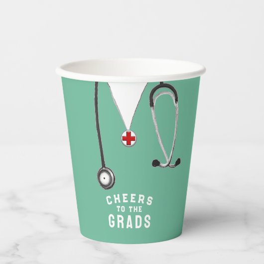 Ärztlicher Abschluss Pappbecher (Vorderseite)