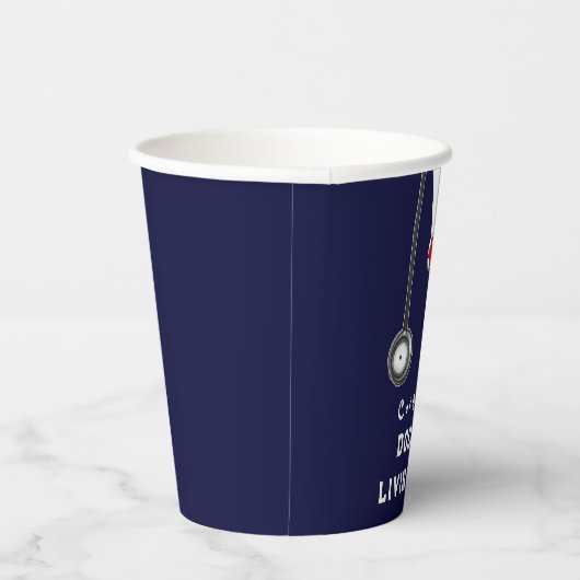 Ärztlicher Abschluss Pappbecher (Rechts)