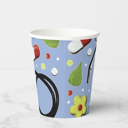 Ärztlicher Abschluss Pappbecher (Rechts)