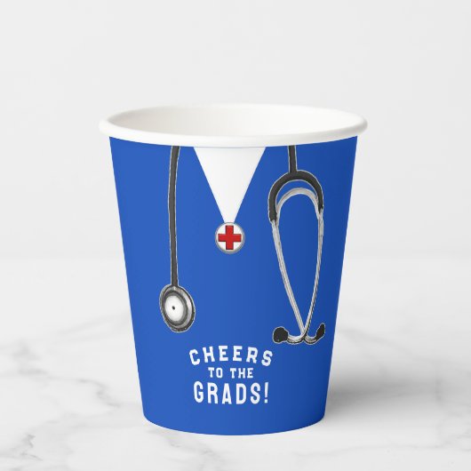 Ärztlicher Abschluss Pappbecher (Vorderseite)