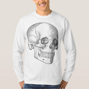 Ärztlicher anatomischer Schädel Vintag zeichnend A T-Shirt