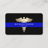 Ärztlicher Arzt Erster Ansprechpartner EMS Blue Ca Visitenkarte (Vorderseite)