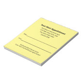 Ärztlicher Arzt Ihre nächste Erinnerung Notizblock (Rotiert)