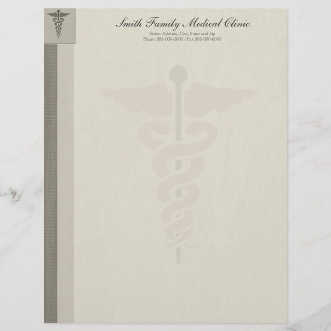 Ärztlicher Arzt Letterhead Briefbogen (Vorderseite)