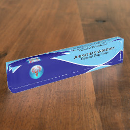 Ärztlicher Arzt medizinischer Versorgung Rote Kadu Namensplakette