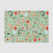 Ärztlicher Arzt oder Krankenpfleger Weihnachtsgesc Seidenpapier (Vorderseite)