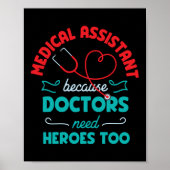 Ärztlicher Assistent für medizinische Versorgung Poster (Vorne)