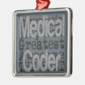 Ärztlicher Coder Extraordinaire Silbernes Ornament (Links)