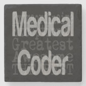 Ärztlicher Coder Extraordinaire Steinuntersetzer (Vorderseite)