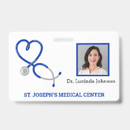 Ärztlicher Doktor Krankenschwester Mitarbeiter Fot Ausweis