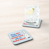 Ärztlicher Grad nicht Internetsuche Getränkeuntersetzer (Rechte Seite)