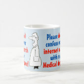 Ärztlicher Grad nicht Internetsuche Kaffeetasse (Mittel)