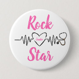 Ärztlicher Krankenpfleger Button