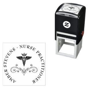 Ärztlicher Krankenpfleger Caduceus Permastempel
