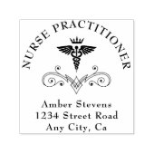 Ärztlicher Krankenpfleger Caduceus Permastempel (Design)