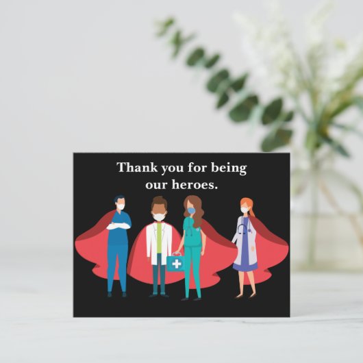 Ärztlicher Krankenpfleger Krankenpfleger Vielen Da Postkarte (Stehend Vorderseite)