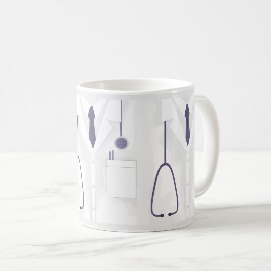 Ärztlicher Labrador Kaffeetasse (VorderseiteRechts)