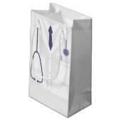 Ärztlicher Labrador  Kleine Geschenktüte (Rückseite Schrägansicht)
