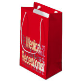 Ärztlicher Notarzt Kleine Geschenktüte (Rückseite Schrägansicht)