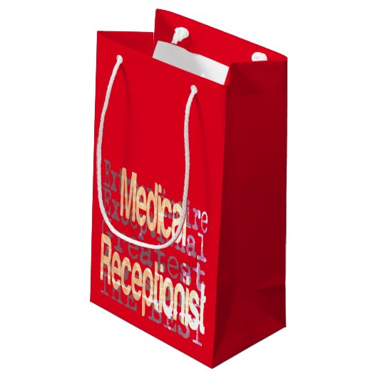 Ärztlicher Notarzt Kleine Geschenktüte (Rückseite Schrägansicht)