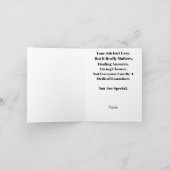 Ärztlicher Prüfer danke Ihnen Karte mit Zehen (Innenseite)