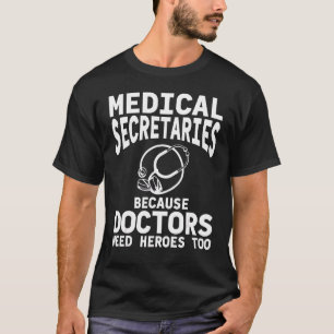 Ärztlicher Sekretär Bekleidung Beste Sekretäre Des T-Shirt