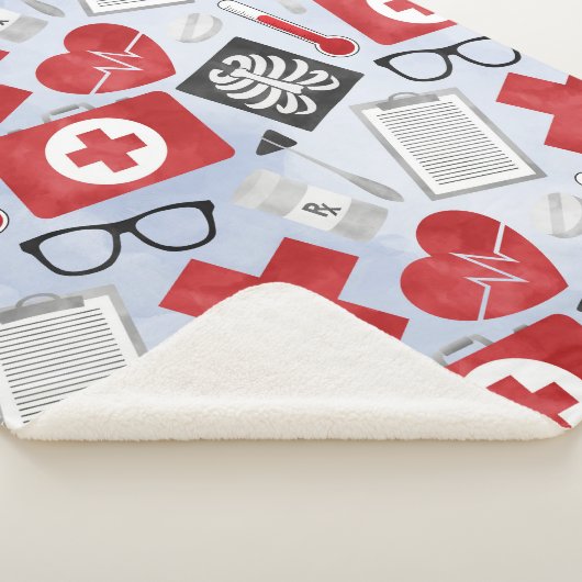 Ärztlicher Tierarzt Zahnspülung Blanket Sherpadecke (3/4)