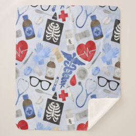 Ärztlicher Tierarzt Zahnspülung Blanket Sherpadecke