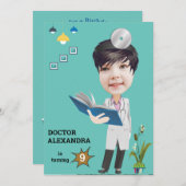 Ärztliches Foto sensationelle Geburt Einladung (Vorne/Hinten)