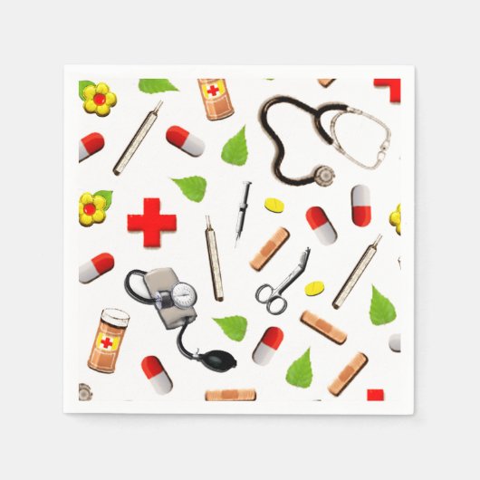 Arztparty Serviette (Vorderseite)