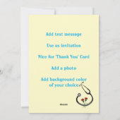 Arztpraxis Feiertagskarte (Rückseite)