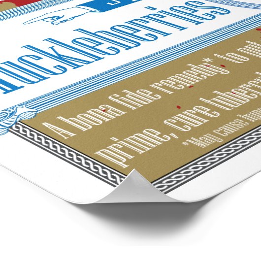 Arztpraxis Huckleberries Poster (Ecke)