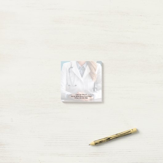 Arztpraxis Post-it Klebezettel (Auf Schreibtisch)