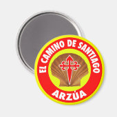 Arzúa Magnet (Vorderseite/Rückseite)