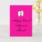 as5794, Happy Dental Hygiene ist Month! Karte (Gelbe Blume)