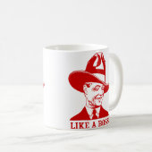 "As a Boss"-Tasse Kaffeetasse (VorderseiteRechts)