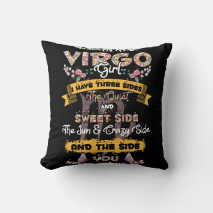 As A Virgo Girl birthday Astrology Zodiac Floral Kissen
