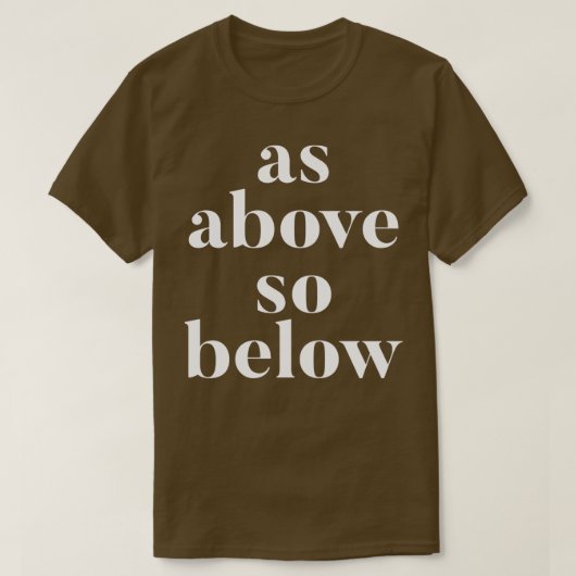 As above1 T-Shirt (Design vorne)