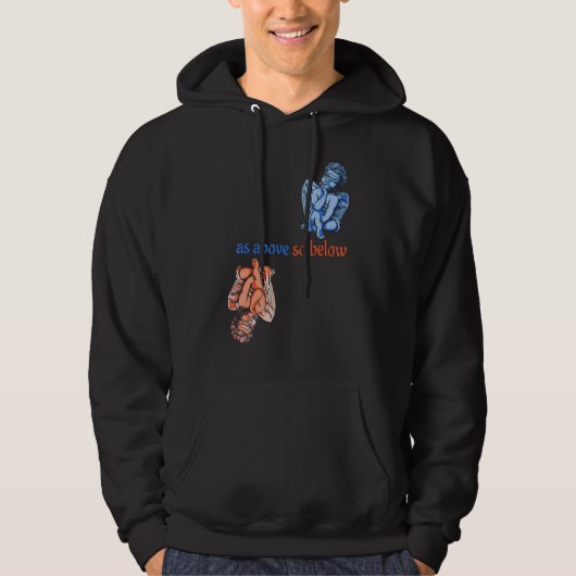As Above So Below Angels Magic Alchemy Occult Hoodie (Vorderseite)